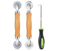 IJSDNVJNDX Ensemble D'Outils D'Écran 3 Pièces, en Fer Galvanisé + Bois, pour Changer la Pression de L'Écran et Réparer les Portes D'Écran,