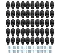 IJSDNVJNDX Isolateur de Griffe de Poteau en Bois de Clôture Électrique, Clou sur Isolant pour Clôture de Pâturage Haute Tension, 50 Pièces Durables