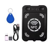 IJSDNVJNDX Lecteur de Carte à Puce RFID Smart Chip Copieur + Porte-Clés UID NFC Lecteur de e Cryptage IC 13,56 MHz RFID Jeton Clone Duplicateur