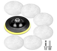 IJSDNVJNDX Meuleuse d'angle Capot de Polissage Éponge de Polissage 125 mm Disque de Polissage Tampons de Polissage, 6 Pièces Accessoire de Polissage en Laine