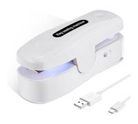 IJSDNVJNDX Mini Scelleuse de Rechargeable avec Coupeur pour à Chips, Stockage Portable des Aliments, Fraîcheur des Collations