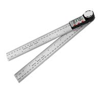 IJSDNVJNDX Règle D'Angle à Affichage Numérique, Règle de Précision 2 en 1 et Rapporteur D'Angle Numérique, (Acier Inoxydable-300 Mm)
