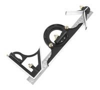 IJSDNVJNDX Règle de Mesure 3 en 1 de 300 mm Règle de Mesure Réglable Outils de Rapporteur Outil de Recherche D'Angle Carré à Combinaison Multiple