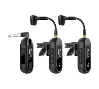 IJSDNVJNDX Système de Microphone de Saxophone UHF 2 en 1, Émetteur-Récepteur de Microphone Sans, Mélangeur Audio de Guitare à Transmission de 100 Pieds