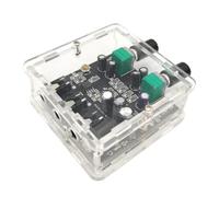 IJSDNVJNDX Table de Mixage de Signal Audio Stéréo 2 Voies 2 Canaux 2 en 1 Sortie pour Amplificateur de Casque à Sortie de Réverbération Unidirectionnelle avec Étui