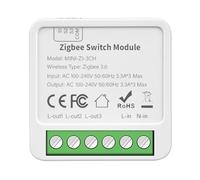 IJSDNVJNDX Tuya Zigbee 3 CH DIY Smart pour Switch 3-Way Control Relais D'Éclairage Smart Life Télécommande Sans Module de Commutation Zigbee