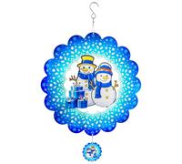 IJSDNVJNDX Vineuses à Vent 3D, Éoliennes Suspendues de Noël pour Décoration de Noël, Décorations Artistiques de Cour de 12 Pouces, Bonhomme de Neige pour Noël