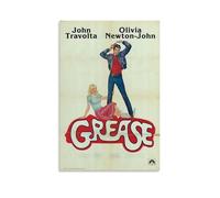 ijshndgn Poster décoratif vintage avec inscription « Grease » - Décoration murale pour chambre à coucher, salon - 30 x 45 cm - Sans cadre