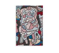 ijshndgn Poster décoratif vintage Jean Dubuffet - Décoration murale pour chambre à coucher, salon - 40 x 60 cm - Sans cadre