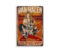 ijshndgn Poster vintage Van Halen - Décoration murale pour chambre à coucher, salon - 50 x 75 cm - Sans cadre