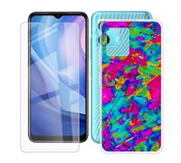 IJTYHF Coque pour Doogee N50S (6.52 Pouces) Housse Protection Étui Souple Silicone Phone Case Transparent TPU Cover + Verre trempé Film Screen Protecteur d'écran -Gratuit