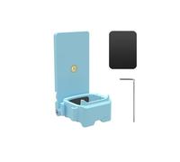 IJYHZKE Support magnétique compatible avec DJI Osmo Pocket 3, adaptateur 1/4 sans démontage, rotation à 180°, support de caméra d'extension photographique, pince pliable (bleu ciel)