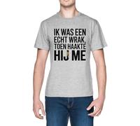 IK Was Een Echt Wrak Toen Haakte Hij Me Grey Men's T-Shirt Tee