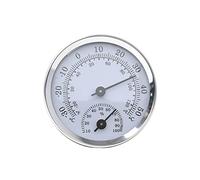 IKadiya Hygromètre Thermomètre, Capteur D'Humidité Moniteur Détecteur Mesures, pour Un Contrôle Fiable Et Confortable De La Température Intérieure,Thermomètre D'extérieur avec Jauge [Argent]