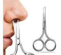 Ikadiya Visage Cheveux Ciseaux Arrondis, Ciseaux Poils De Nez Et Oreilles À Bout Rond Professionnel Inoxydable