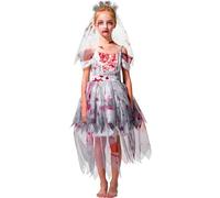 IKALI Filles Zombie Mariée Costume Halloween Enfants De Bal Cadavre Robe Maman et Moi Correspondant Nouveautés Déguisements Tenues