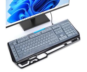 iKammo Housse de protection pour clavier mécanique filaire Logitech G910 Orion Spectrum - Transparent