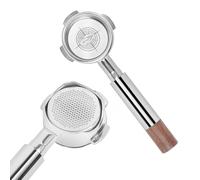 IKAPE Porte-filtre nu sans fond de 54 mm, convient pour les machines Breville Barista Series BES870/878/880 et les machines Solis Barista de 54 mm (panier filtrant d'une capacité de 18 g inclus)