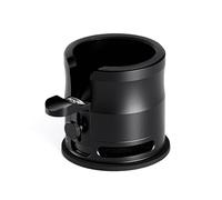 IKAPE Support de tamper et porte-filtre à expresso révisé - Base en alliage d'aluminium pour presser les porte-tamis à expresso - Convient aux porte-filtres à partir de 58 mm de diamètre