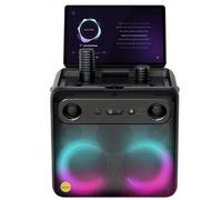 Ikarao X2 - Machine de Karaoké Complète avec Écran Tactile 10,1"", 600W, 2 Micros Sans Fil, LED