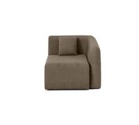 Ikare - module d'assise d'angle droit - en tissu - Taupe