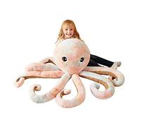IKASA Grand Poulpe Animaux en Peluche Poulpe Géant Peluche Douce - Animal Jouets Mignon Moelleux Doux Grosse Adorable de Grande Taille - Cadeau pour Les Enfants Filles (Multicolore, 75cm)