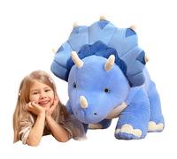 IKASA Jouet géant en peluche dinosaure Triceratops de 76 cm, grands et grands jouets de grande taille, mignon peluche moelleuse, surdimensionné, cadeaux pour enfants