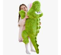 IKASA Peluche Crocodile Géant Animal Jouets - Grand Crocodile Mignon Moelleux Peluche Grosse Douce Animaux Adorable de Grande Taille - Cadeaux pour Les Enfants Filles Garçons (78cm, Vert)