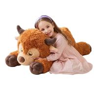 IKASA Peluche Vache Highland Géant Animal Jouet,85cm Grand Gros Mignon Moelleux Animaux XXL XL Peluche,Cadeaux pour Les Enfants Filles Garçons Ami