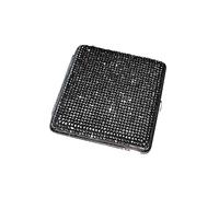 ikasus Bling Étui à Cigarettes, Cigarettes Paillettes Boite Cigarette pour Femmes de Luxe,Ultra Mince Acier Inoxydable Boîte Voiture Strass Étincelants Étanche Poche Porte Peut Contenir 20 Cigarette
