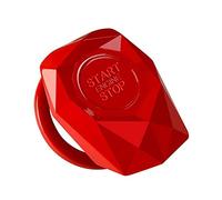 Ikasus Couvercle du Bouton Poussoir de Voiture, Bouton de Démarrage, Engine Start Stop Button Cover, Commutateur d'Allumage Anneau de Protection pour Intérieur de Voiture