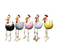 Ikasus Poule Décorative de Jardin en Résine - Statue de Coq pour Décoration Extérieure et Intérieure - Décor de Cuisine