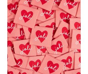 Ikatee Étiquettes tissées Joli Coeur - x5