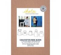 Ikatee Patron de couture pour cardigan GrandOurse pour enfants de 3 à 12 ans