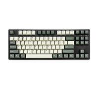 ikbc CD87 V2 Clavier mécanique ergonomique avec interrupteur Cherry MX bleu pour Windows et Mac, clavier Tenkeyless utilisé les touches Mistel bicolore rétro PBT double shot pour ordinateur de bureau