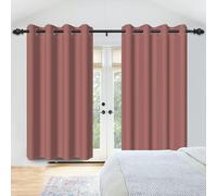 IKDZCM Lot de 2 Rideaux de fenêtre occultants en Polyester de Couleur Unie pour Chambre à Coucher, Salon, Cuisine, Restaurant (l x H/2 x 175 x 245 cm)