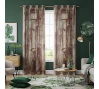 IKDZCM Rideaux Abstraits Brun Blush, Rideaux Modernes à Effet Pinceau, Panneaux de fenêtre Rose Neutre, décoration intérieure contemporaine pour Salon (L x H / 2 x 160 x 200 cm)