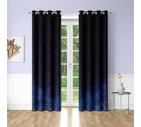 IKDZCM Rideaux Magic Night, 2 Panneaux, imprimé Vagues Marines Style Japonais, Rideaux occultants décoratifs pour Chambres et dortoirs (L x H / 2 x 70 x 200 cm)