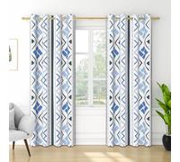 IKDZCM Rideaux occultants pour Salon, Cuisine et Chambre (2 pièces), Style Minimaliste, de qualité supérieure, Couleur Bleue, décoration de pièce (L x H / 2 x 75 x 166 cm)