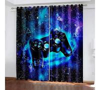 IKDZCM Rideaux occultants pour Salon, Tapis de Jeu vidéo, Rideau 3D, Impression Photo, Rideaux de fenêtre de Chambre à Coucher WxH/2x80x150cm Rideau occultant