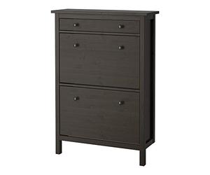 IKEA.. 402.169.08 Hemnes Meuble à Chaussures avec 2 Compartiments Noir/Marron