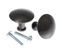 Ikea 500.461.52 HEDRA Lot de 2 poignées de meuble en aluminium Anthracite 32 mm