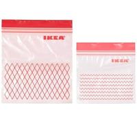 IKEA 5054186749920 ISTAD Sac congélation, Rouge 60 pièces, Plastique, 19 x 8 x 5 cm