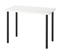 IKEA ADILS/LINNMON Table 100x60 cm Blanc/Noir