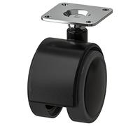 IKEA ALEX 104.806.07 Lot de 4 roulettes Noir 50 mm