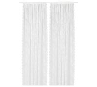 IKEA ALVINE SPETS 1 paire de voilages 145x300 cm Blanc cassé