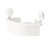 IKEA Asia TISKEN Étagère d'angle avec ventouse Blanc