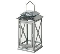 IKEA BEFÄSTA Lanterne f Block Bougie intérieur/extérieur 29 cm Galvanisé