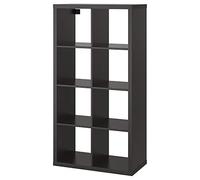 IKEA Étagère Kallax noir-marron (77x39x147 cm) 8 étagères