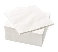 Ikea Fantasisk IKE-500.357.52 Lot de 100 serviettes en papier Blanc 40 x 40 cm